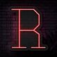 Buchstabe R LED Neonschild für Wohnzimmer und Bar