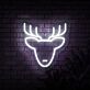 Hirschkopf LED-Neonschild Wohnzimmer Bar
