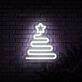 Weihnachtsbaum mit Stern LED-Neonschild Wohnzimmer Weihnachtsdeko