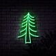 Tannenbaum LED-Neonschild Wohnzimmer Café