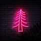 Tannenbaum LED-Neonschild Wohnzimmer Café