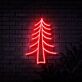 Tannenbaum LED-Neonschild Wohnzimmer Café