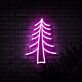 Tannenbaum LED-Neonschild Wohnzimmer Café