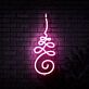 Ornamentale Linienverzierung LED-Neonschild Wohnzimmer Studio