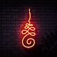 Ornamentale Linienverzierung LED-Neonschild Wohnzimmer Studio