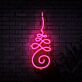 Ornamentale Linienverzierung LED-Neonschild Wohnzimmer Studio