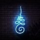 Ornamentale Linienverzierung LED-Neonschild Wohnzimmer Studio