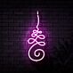Ornamentale Linienverzierung LED-Neonschild Wohnzimmer Studio