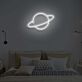 Planet mit Ring LED-Neonschild Schlafzimmer Wohnzimmer
