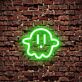 Geist Symbol LED-Neonschild für Gamingzimmer und Bar