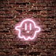 Geist Symbol LED-Neonschild für Gamingzimmer und Bar
