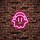 Kleiner Geist mit Kappe LED-Neonschild