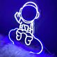 Astronaut auf Wolke LED-Neonschild für Kinderzimmer Wohnzimmer