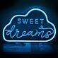 SWEET dreams LED-Neonschild Schlafzimmer Kinderzimmer