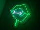 Vampirmund mit Fangzähnen LED-Neonschild für Bar Club