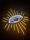 Auge mit Strahlen LED-Neonschild Wohnzimmer Bar