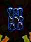 Teddybär LED-Neonschild für Kinderzimmer Wohnzimmer