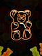 Teddybär LED-Neonschild für Kinderzimmer Wohnzimmer