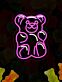 Teddybär LED-Neonschild für Kinderzimmer Wohnzimmer