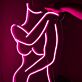 Abstrakte Frauenkörper Silhouette LED-Neonschild Wohnzimmer Studio