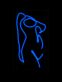 Abstrakte Frauenfigur LED-Neonschild Schlafzimmer Wohnzimmer