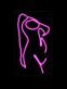 Abstrakte Frauenfigur LED-Neonschild Schlafzimmer Wohnzimmer