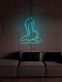 Künstlerische Silhouette einer sitzenden Frau LED-Neonschild Wohnzimmer