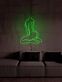 Künstlerische Silhouette einer sitzenden Frau LED-Neonschild Wohnzimmer