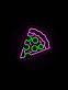 Pizzastück LED-Neonschild für Restaurant Imbiss
