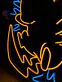 Comicfigur Pikachu LED-Neonschild für Kinderzimmer Gamingzimmer