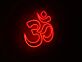 Om Symbol LED-Neonschild für Yoga Meditation