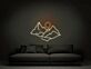 Berglandschaft mit Sonne LED-Neonschild Wohnzimmer Schlafzimmer