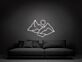Berglandschaft mit Sonne LED-Neonschild Wohnzimmer Schlafzimmer