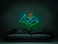 Berglandschaft mit Sonne LED-Neonschild Wohnzimmer Schlafzimmer