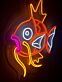 Goldfisch LED-Neonschild Wohnzimmer Bar