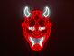 Japanischer Oni Maske LED-Neonschild für Bar Tattoo Studio