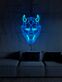 Japanischer Oni Maske LED-Neonschild für Bar Tattoo Studio