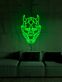 Japanischer Oni Maske LED-Neonschild für Bar Tattoo Studio