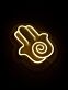 Hamsa Hand Symbol LED-Neonschild Wohnzimmer Meditationsraum