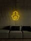 Hamsa Hand Symbol LED-Neonschild Wohnzimmer Meditationsraum