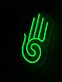 Hamsa Hand Symbol LED-Neonschild Wohnzimmer Meditationsraum