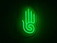 Hamsa Hand Symbol LED-Neonschild Wohnzimmer Meditationsraum