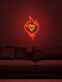 Flamme mit Herzsymbol LED-Neonschild Wohnzimmer Schlafzimmer
