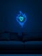 Flamme mit Herzsymbol LED-Neonschild Wohnzimmer Schlafzimmer