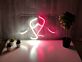 Zwei abstrakte Gesichter LED-Neonschild für Wohnzimmer und Atelier