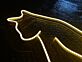 sitzende Katze LED-Neonschild Wohnzimmer Schlafzimmer