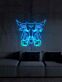 LED Neonschild mit kraftvollem Stierkopf als moderne Wanddekoration für Wohnzimmer Bar und Loft