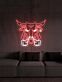 LED Neonschild mit kraftvollem Stierkopf als moderne Wanddekoration für Wohnzimmer Bar und Loft