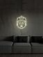Buddha-Kopf LED-Neonschild für Wohnzimmer und Meditationsraum