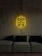 Buddha-Kopf LED-Neonschild für Wohnzimmer und Meditationsraum